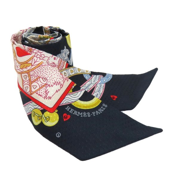 Hermes Twilly Scarf/Muffler Silk Women's HERMES - Picture 1 of 9